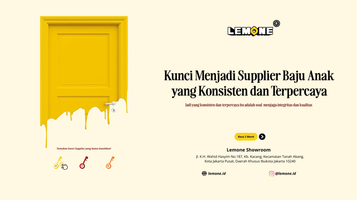 Kunci Menjadi Supplier Baju Anak yang Konsisten dan Terpercaya
